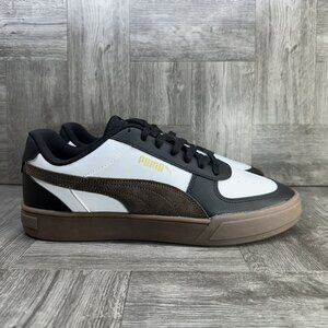 Puma Carter Men's size 12 Black White Leather Casual Sneakers